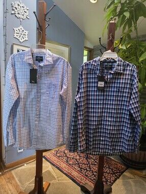 RODD & GUNN NEW ZEALAND BUNDLE OF TWO LONG SLEEVE SHIRTS XL